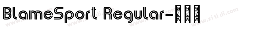 BlameSport Regular字体转换